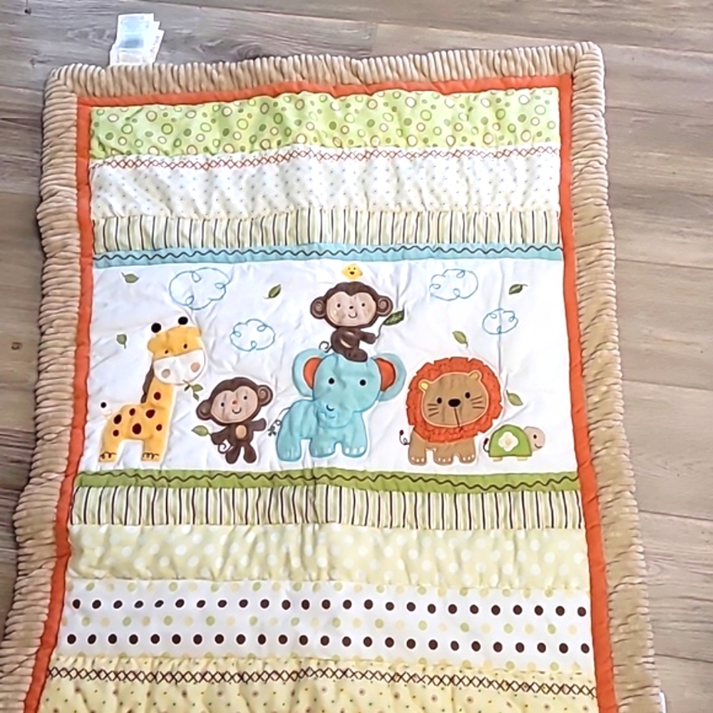 Baby blanket comforter crib Kidsline jungle animals